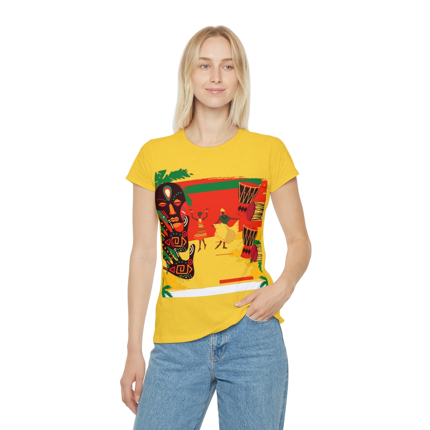 Radiant Caribbean Celebration Tee: Vibrant & Empowering