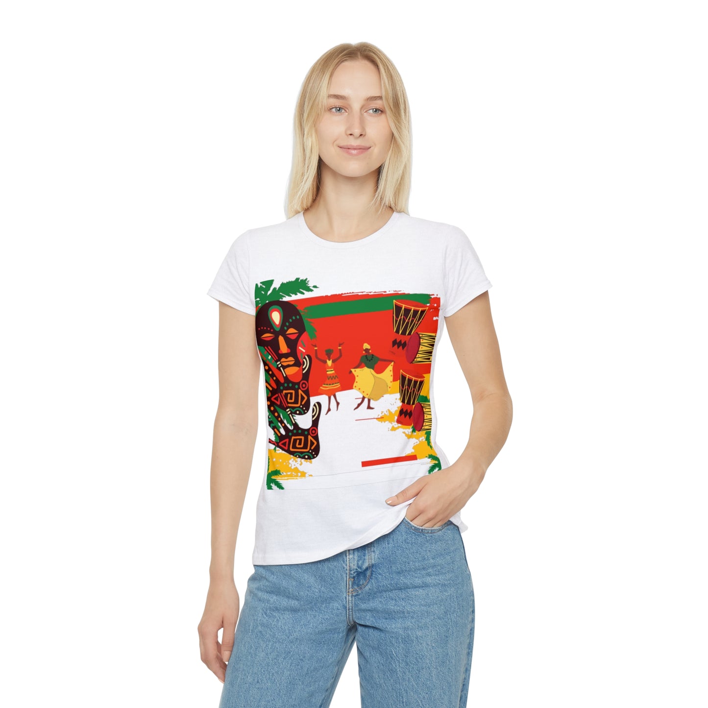 Radiant Caribbean Celebration Tee: Vibrant & Empowering