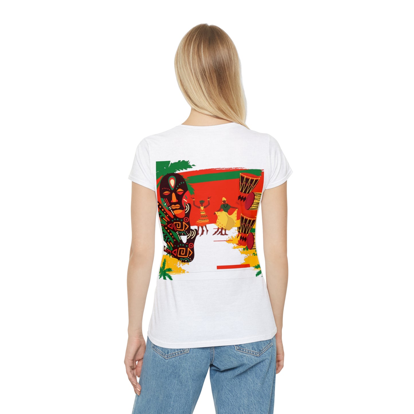 Radiant Caribbean Celebration Tee: Vibrant & Empowering