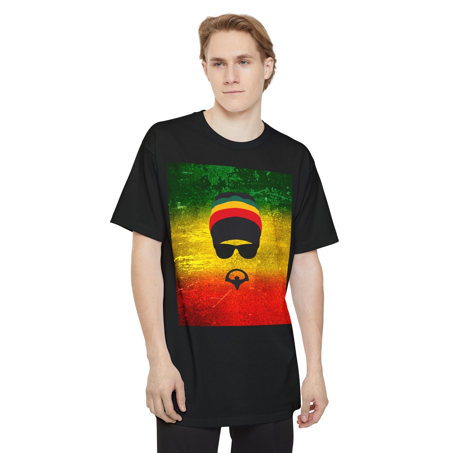 Unisex Tall Beefy-T® T-Shirt, Unique Rasta Design Tall T-Shirt