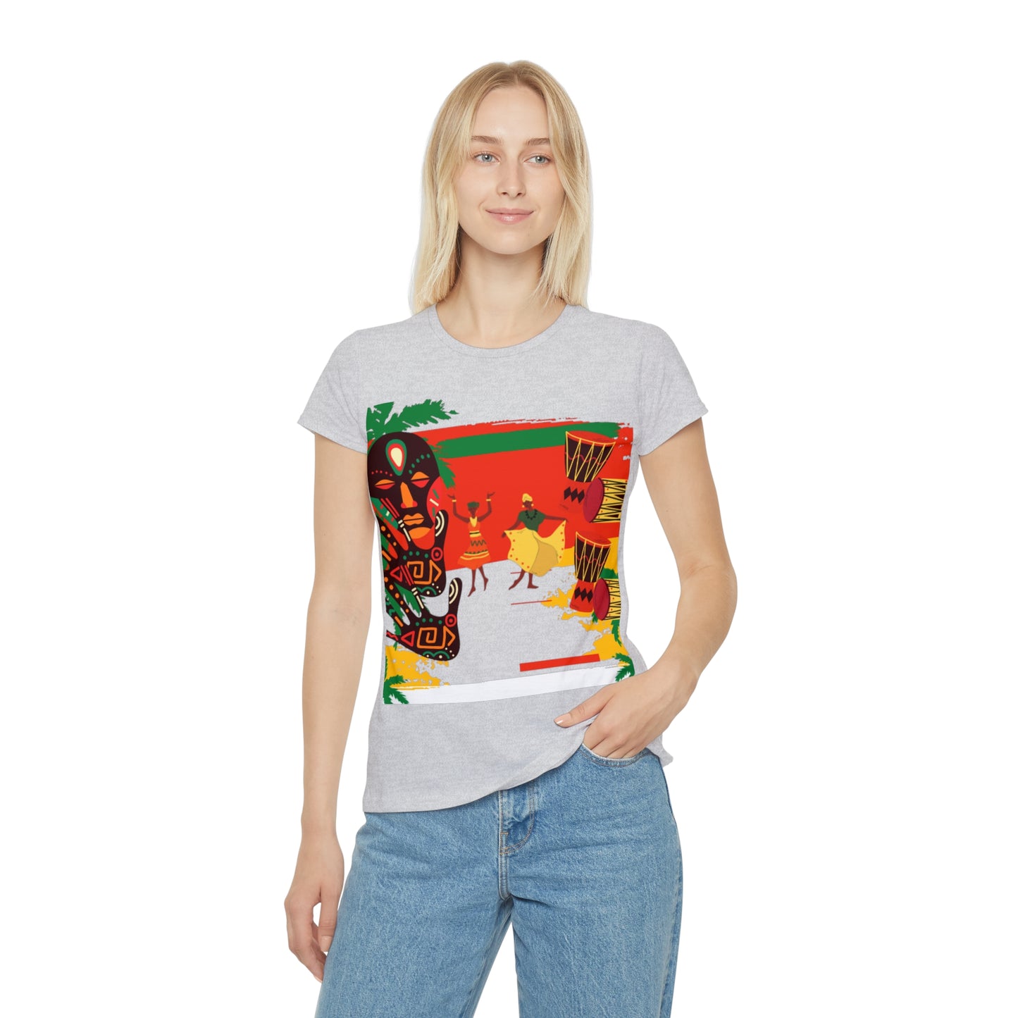 Radiant Caribbean Celebration Tee: Vibrant & Empowering