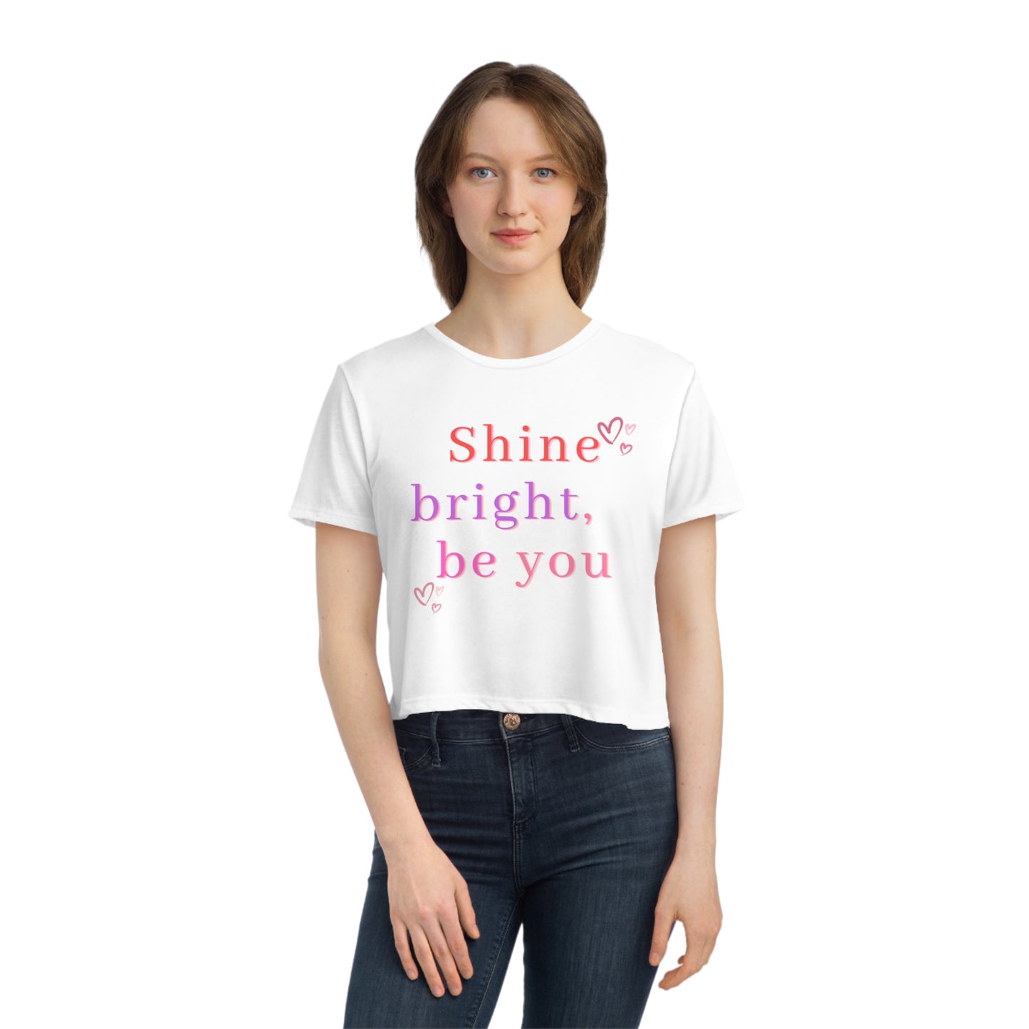 Shine Bright Be You Flowy Tee: Embrace Your Radiant Journey