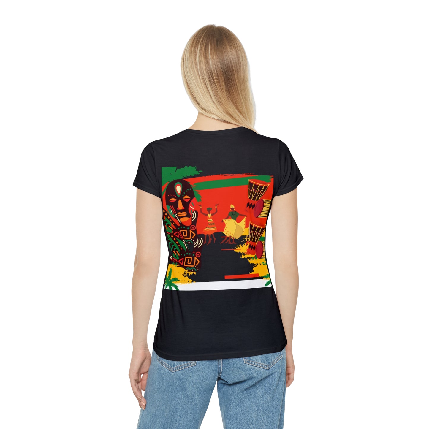 Radiant Caribbean Celebration Tee: Vibrant & Empowering