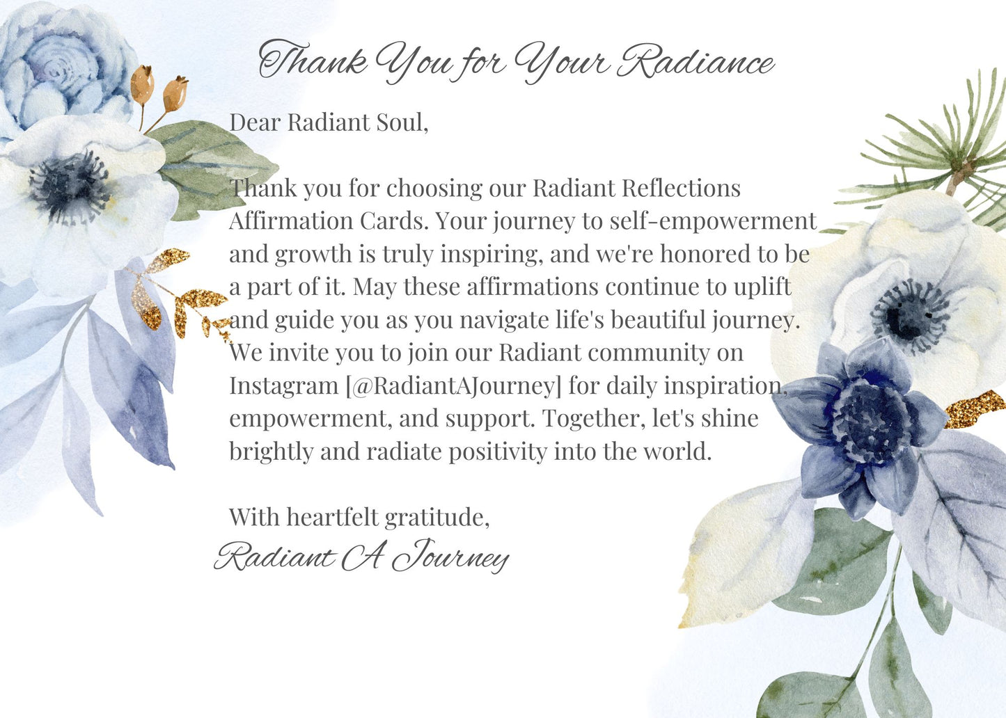 Radiant Reflections Affirmation Cards: Empower Your Journey to Self-Discovery