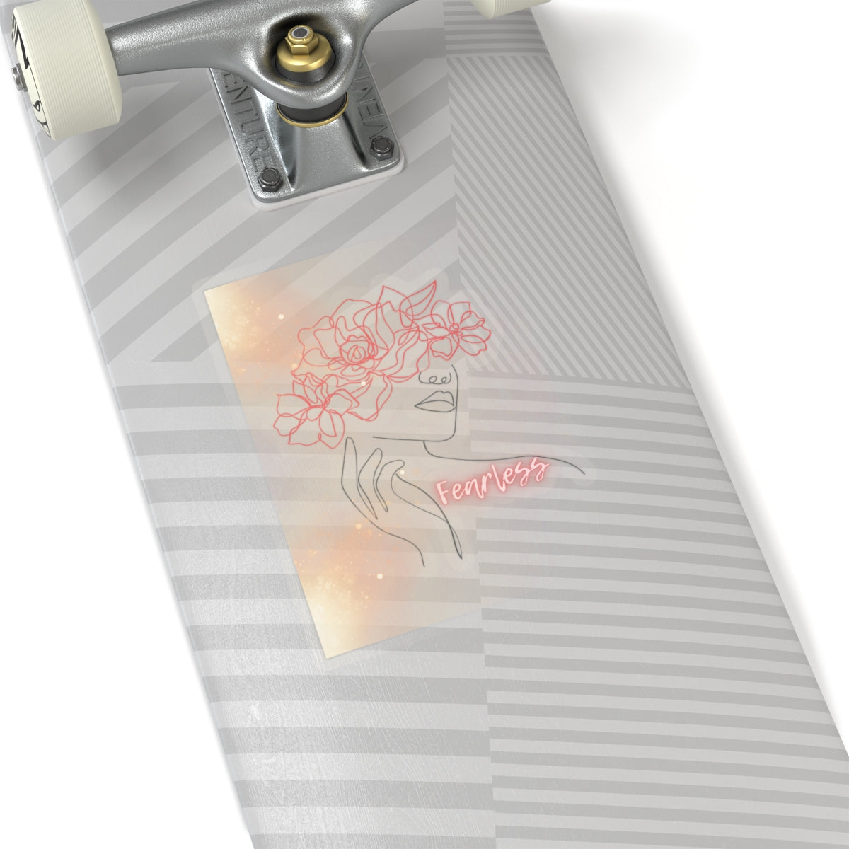 Floral Fearless Female Sticker