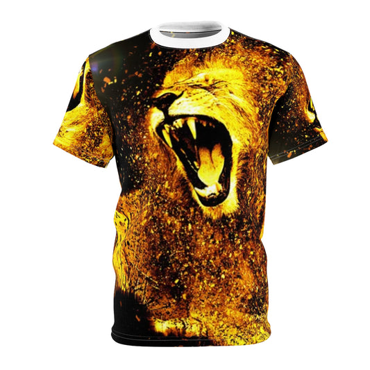 Unisex Cut & Sew Tee, Lion Men's Tee, Animal T-Shirt