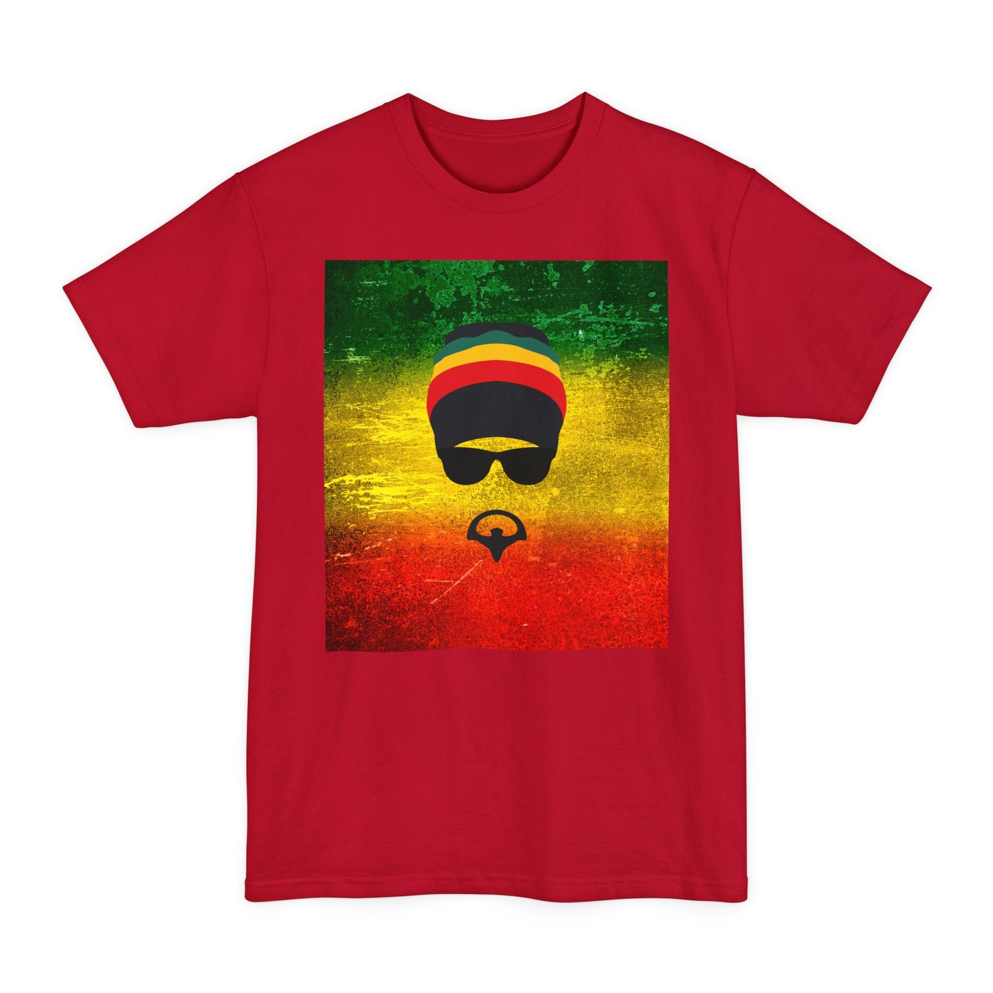 Unisex Tall Beefy-T® T-Shirt, Unique Rasta Design Tall T-Shirt