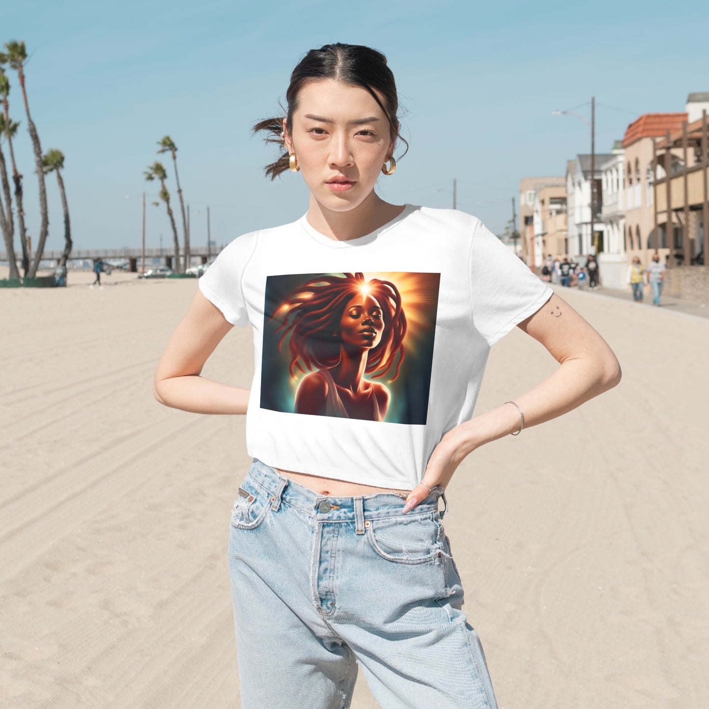 Radiant Journey Flowy Tee: Embrace Self-Love & Growth