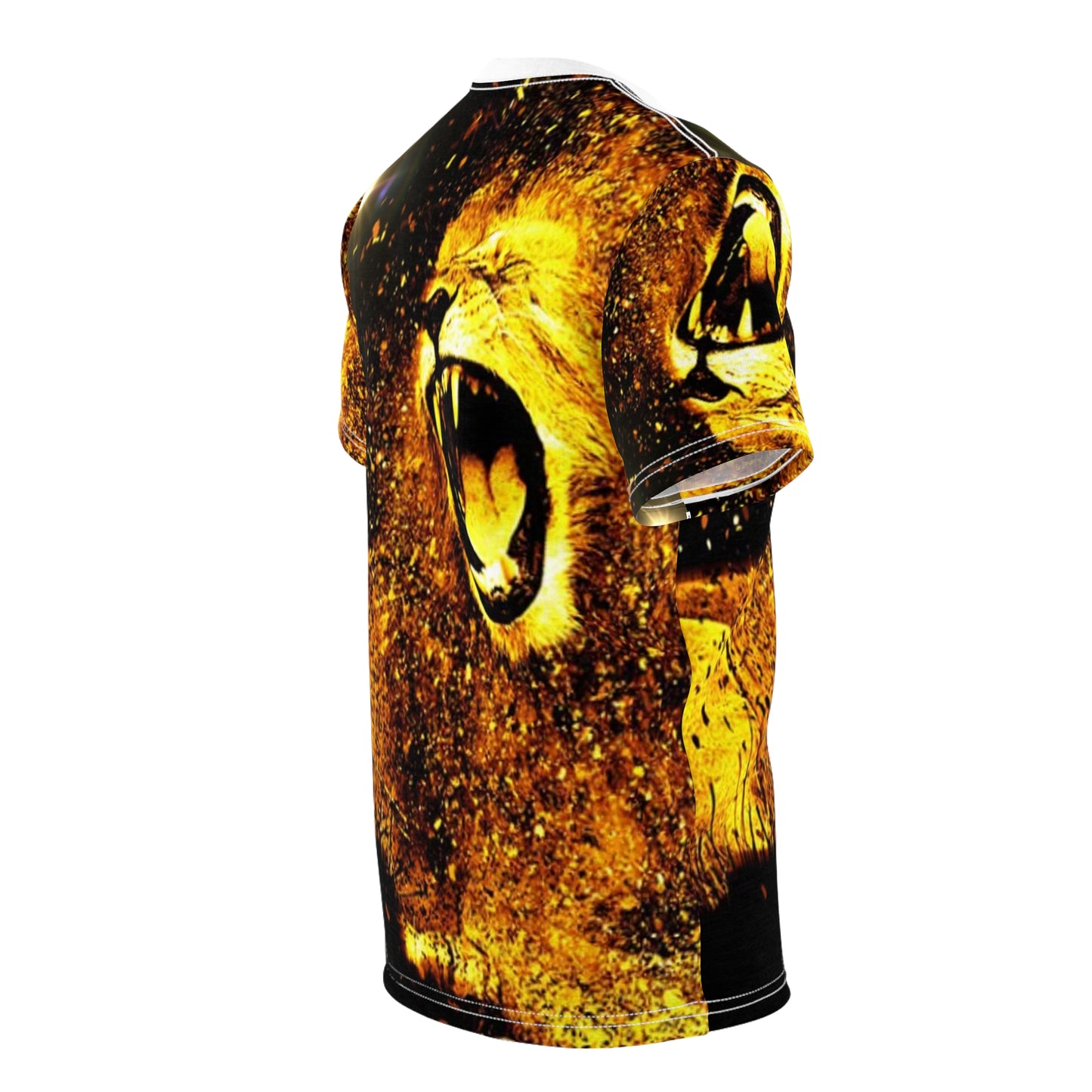 Unisex Cut & Sew Tee, Lion Men's Tee, Animal T-Shirt
