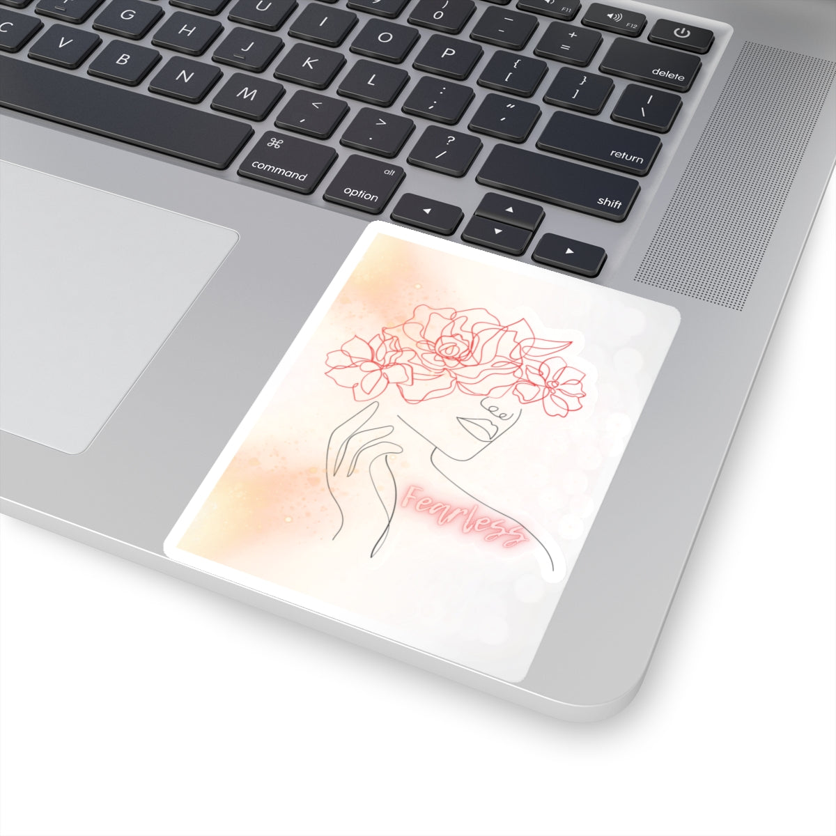 Floral Fearless Female Sticker
