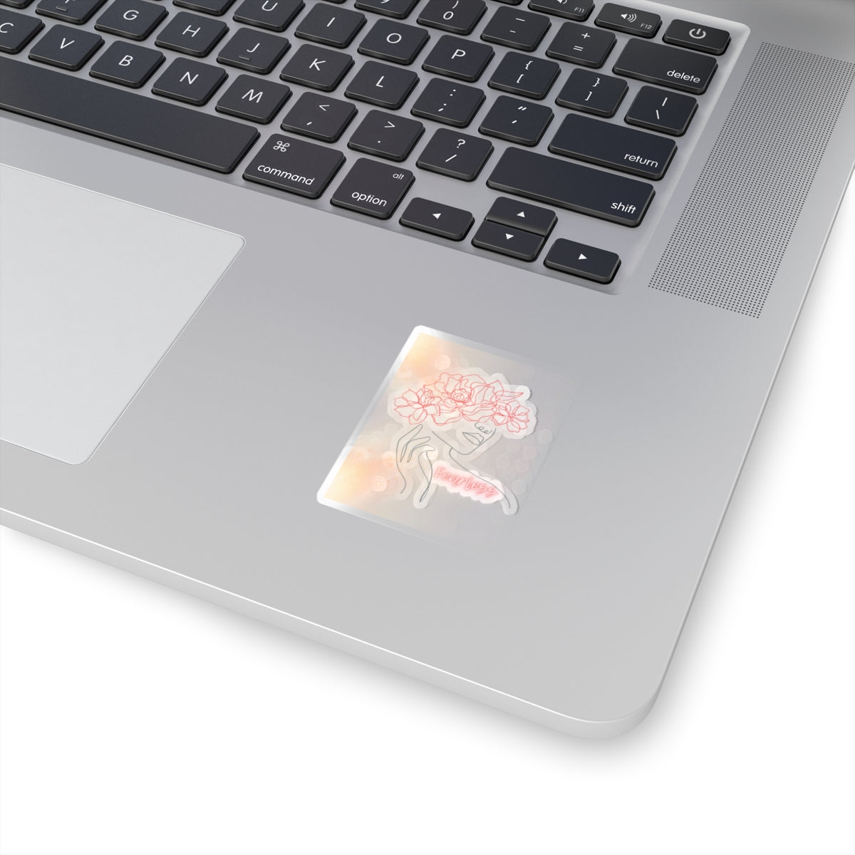 Floral Fearless Female Sticker