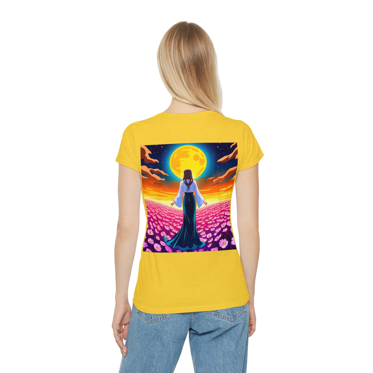 Blooming Radiance Women's Tee: Embrace Your Journey to Self-Love