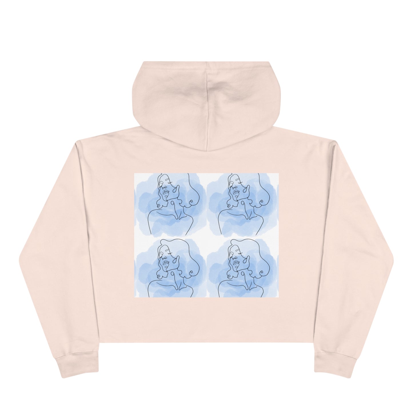 Radiant Silhouette Cropped Hoodie: Embrace Inner Beauty & Strength