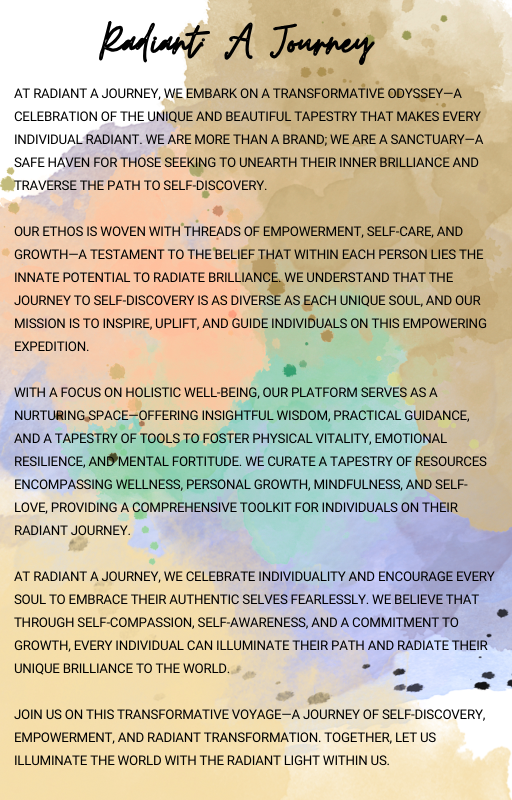 The Art of Self-Care: Nurturing Your Soul on Your Radiant Journey