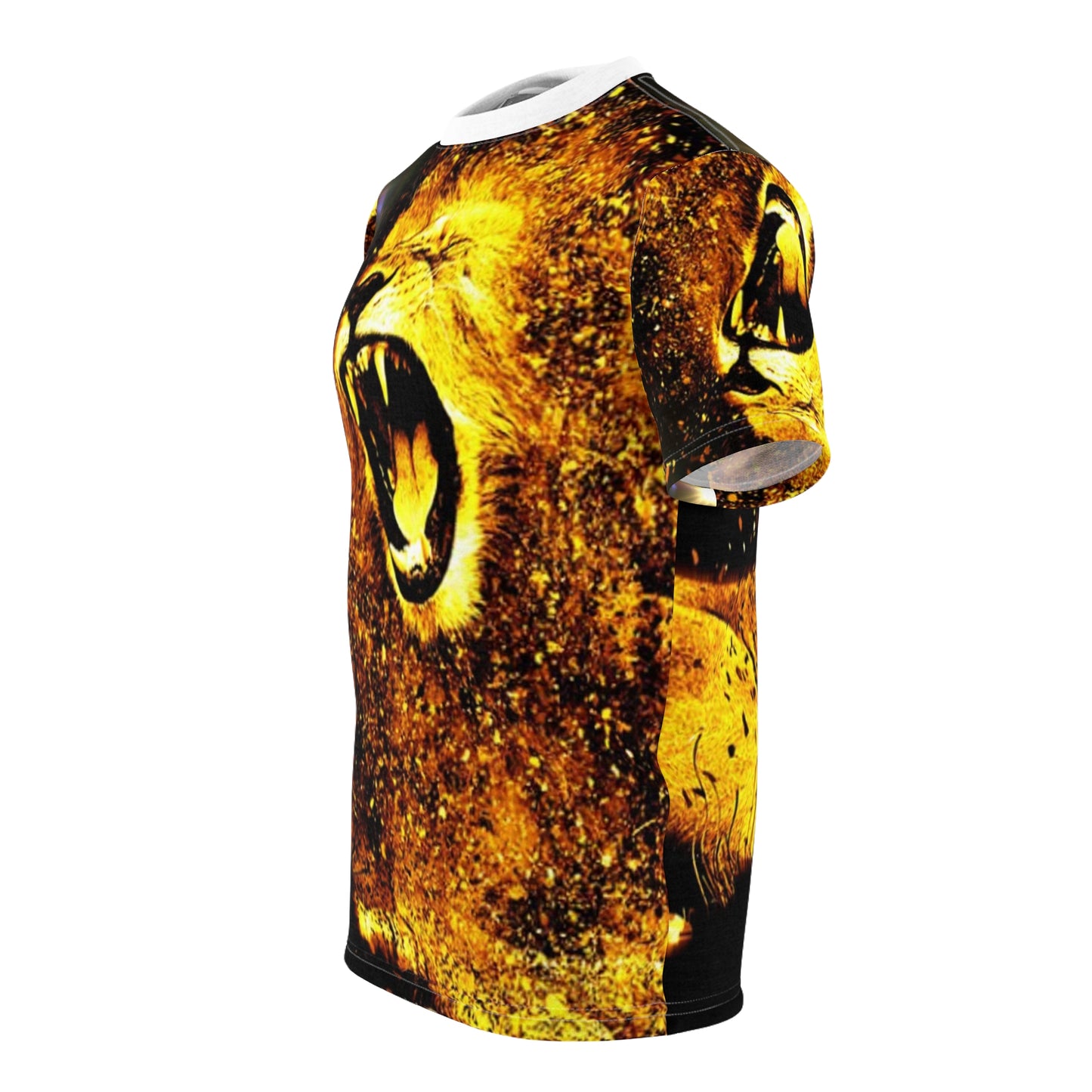 Unisex Cut & Sew Tee, Lion Men's Tee, Animal T-Shirt