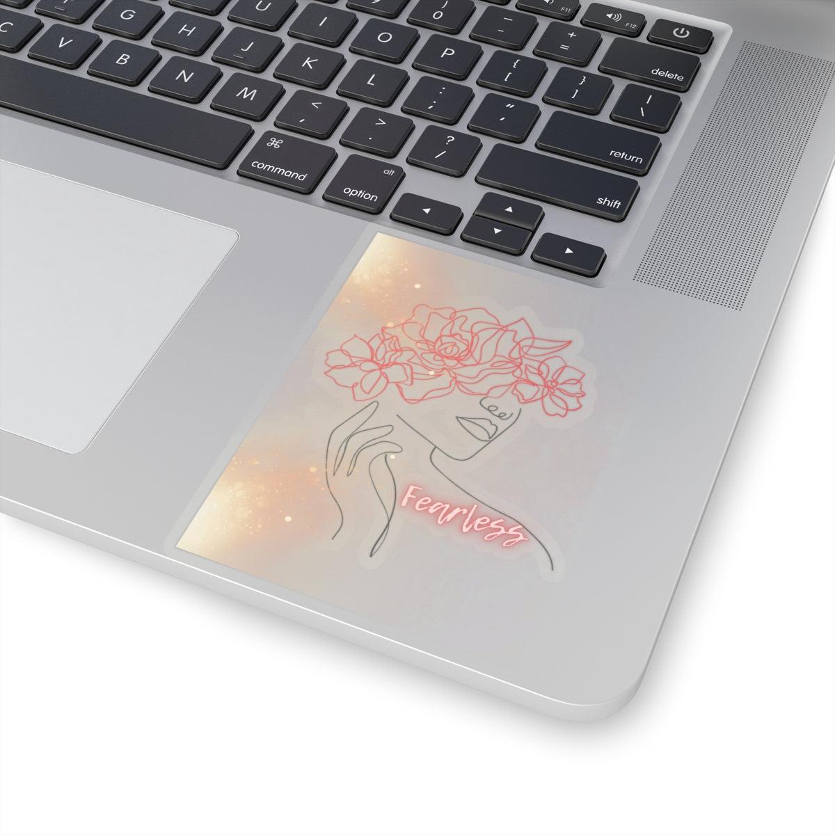 Floral Fearless Female Sticker