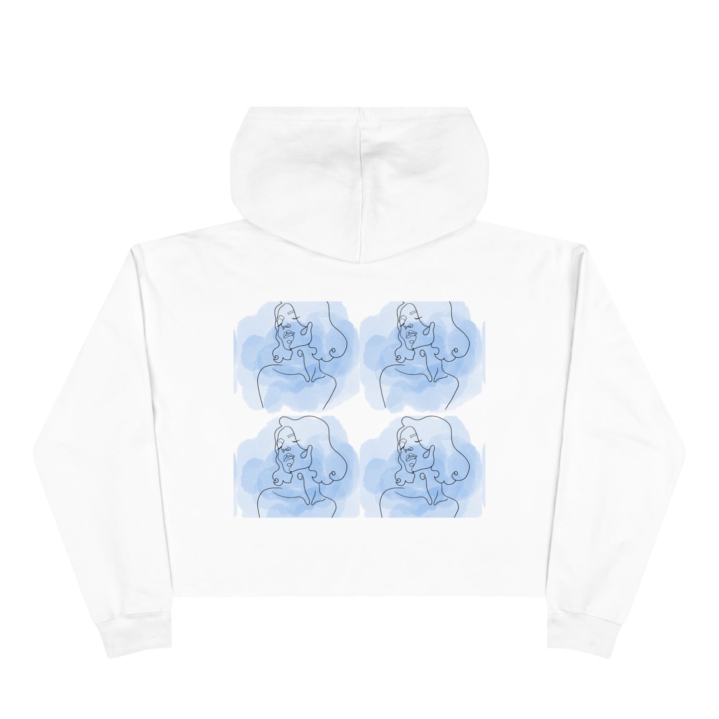 Radiant Silhouette Cropped Hoodie: Embrace Inner Beauty & Strength