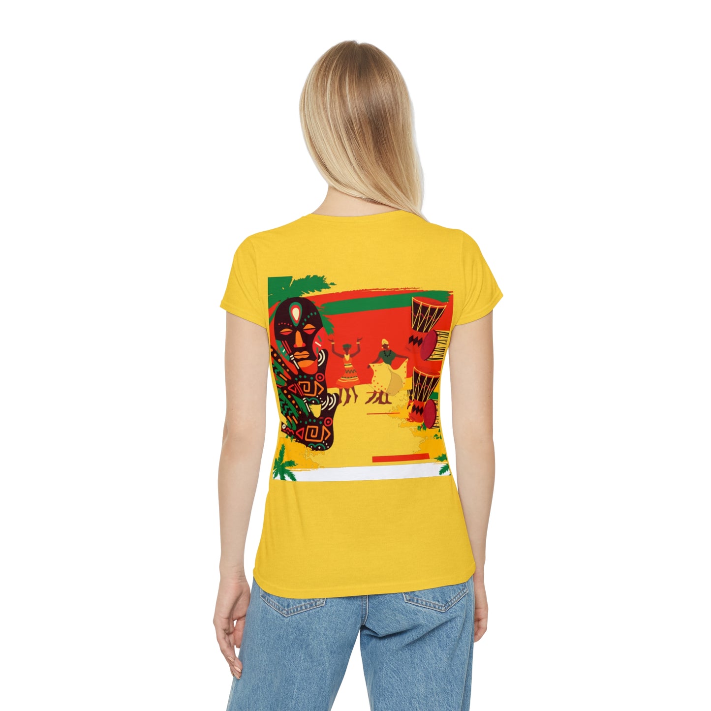 Radiant Caribbean Celebration Tee: Vibrant & Empowering