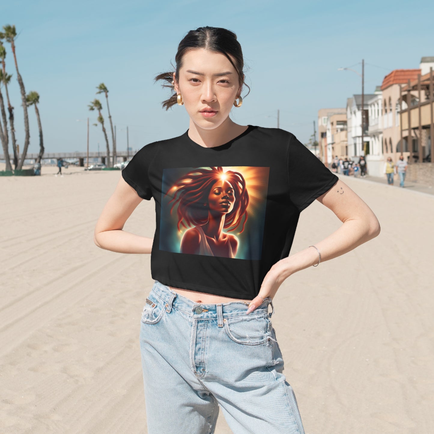 Radiant Journey Flowy Tee: Embrace Self-Love & Growth