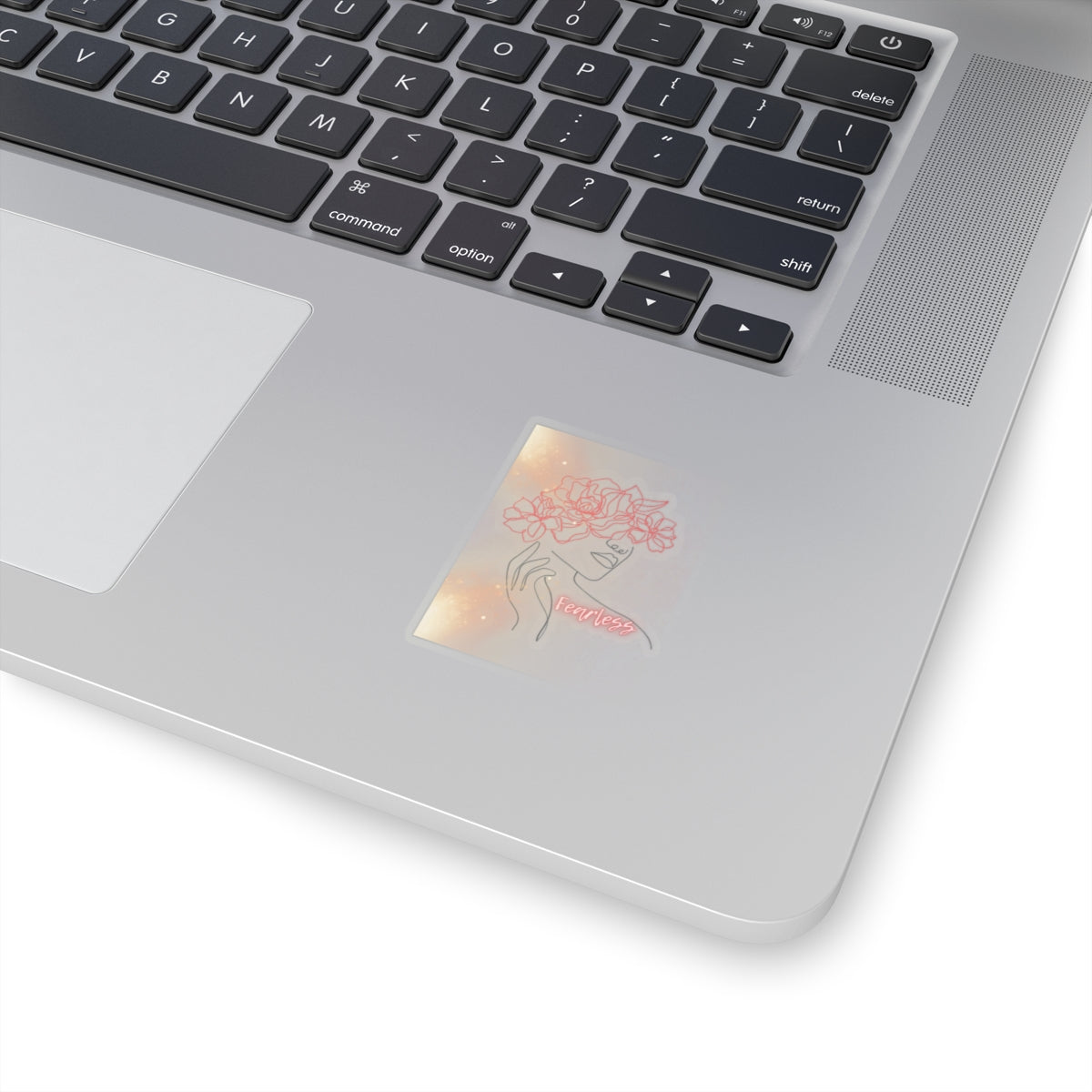 Floral Fearless Female Sticker