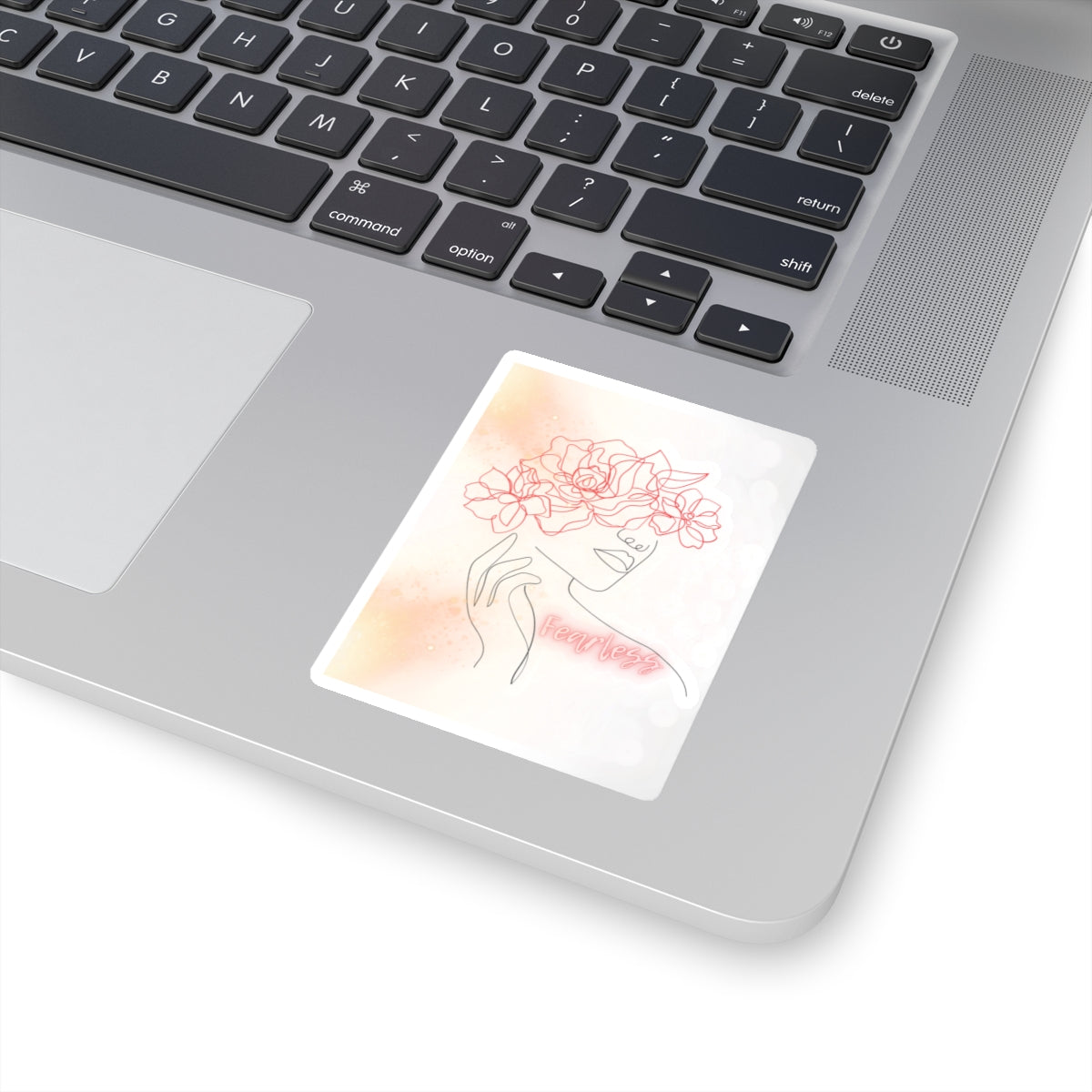 Floral Fearless Female Sticker