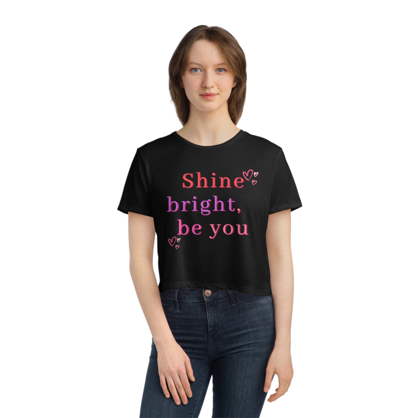 Shine Bright Be You Flowy Tee: Embrace Your Radiant Journey