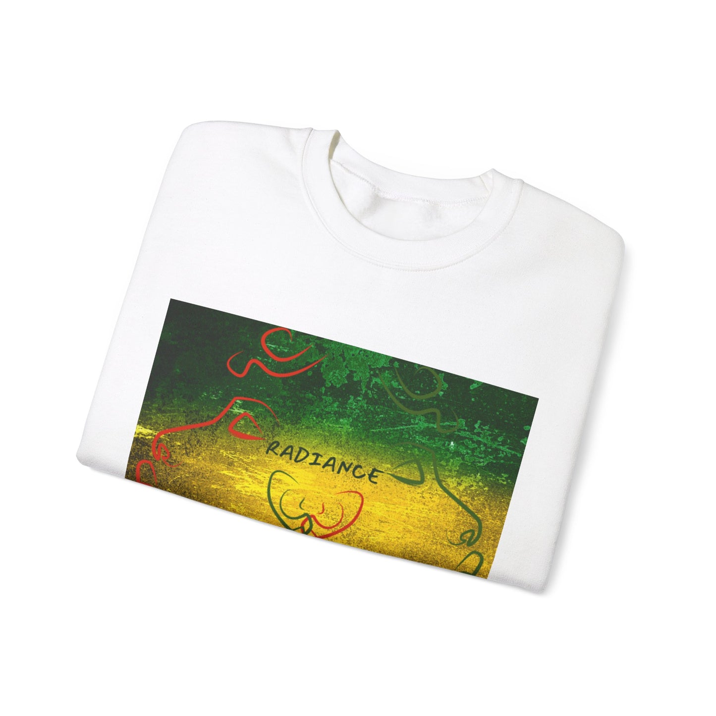 Unisex Heavy Blend Crewneck Sweatshirt, Jamaican Colors Sweatshirt, Rasta Colors Sweatshirt, Colorful Swetshirt