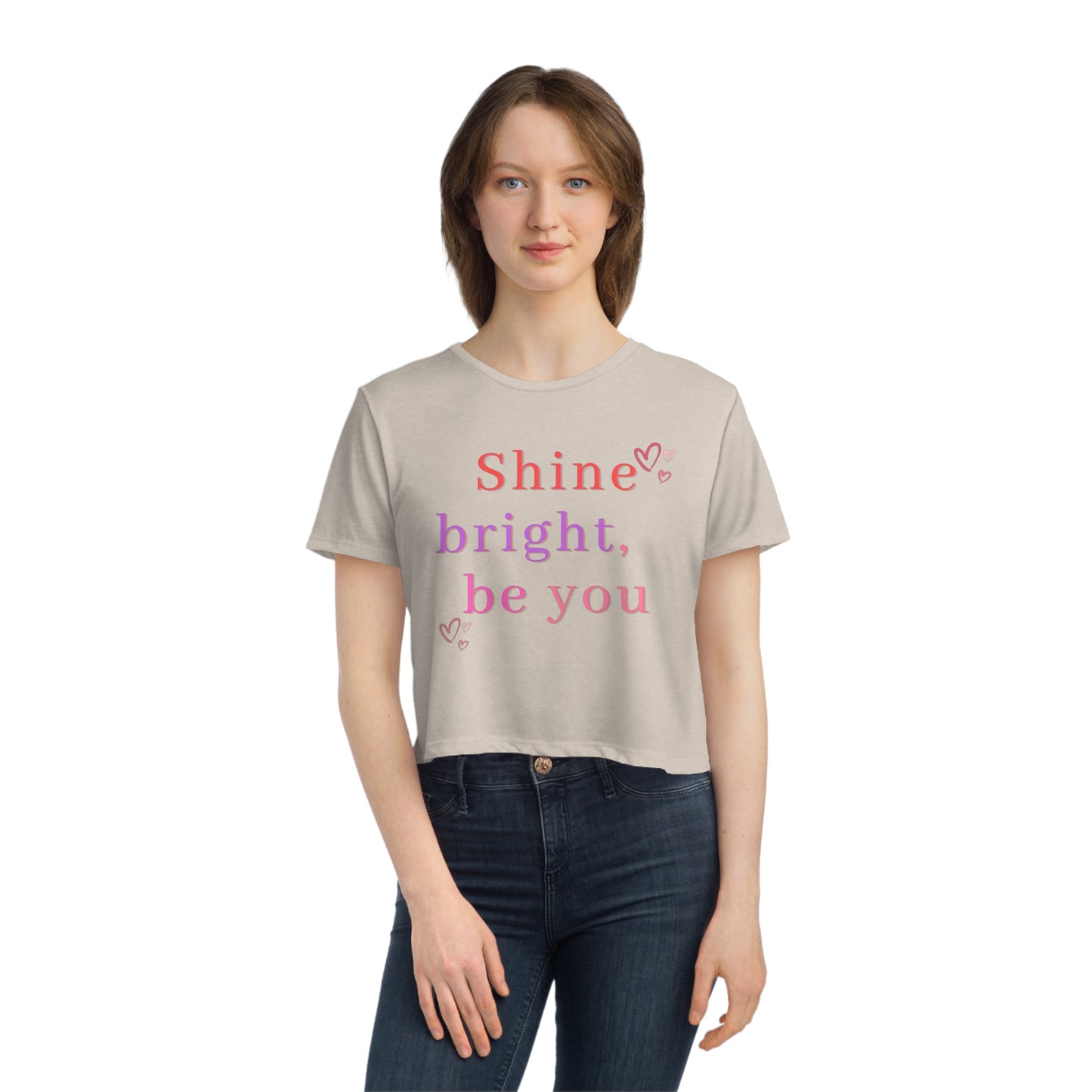 Shine Bright Be You Flowy Tee: Embrace Your Radiant Journey