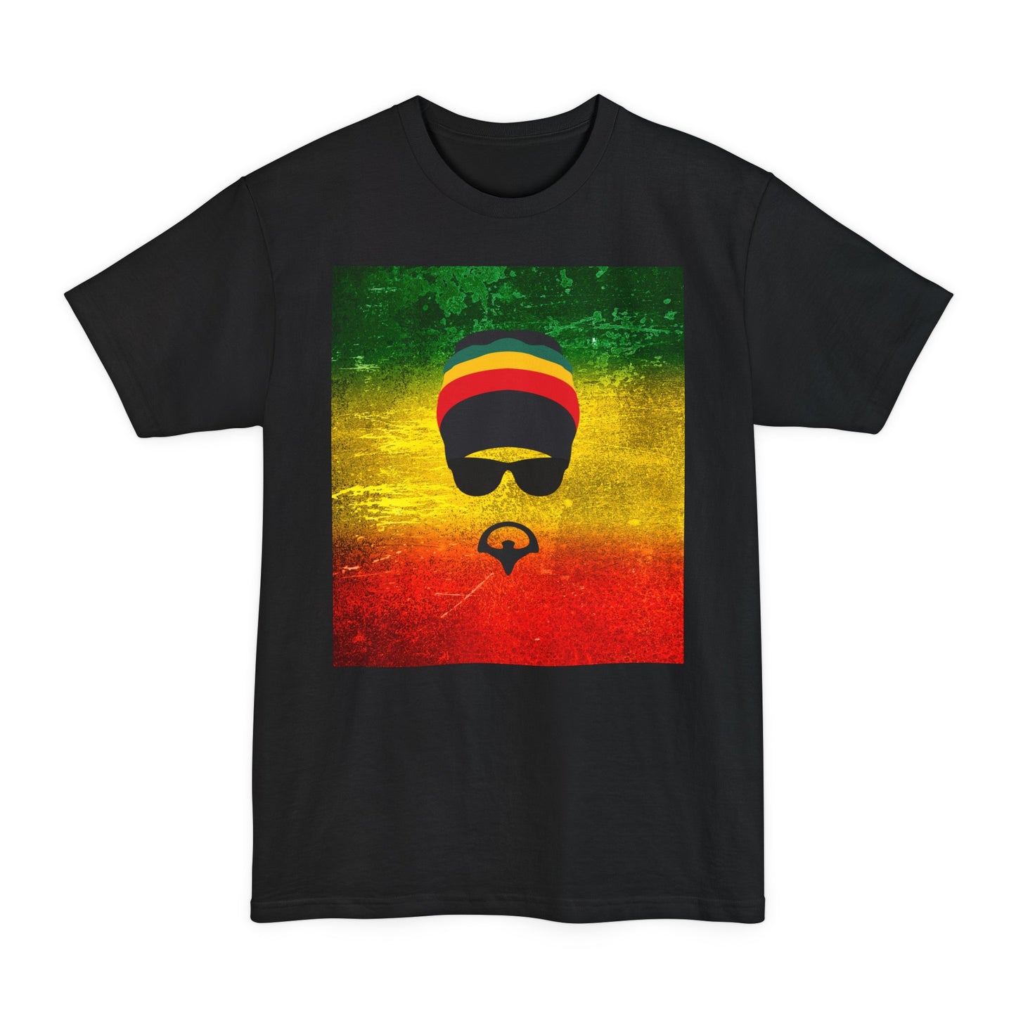 Unisex Tall Beefy-T® T-Shirt, Unique Rasta Design Tall T-Shirt